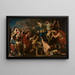 Saint Christine giving gold idols to the poor - Anonymous — framed artwork on a wall