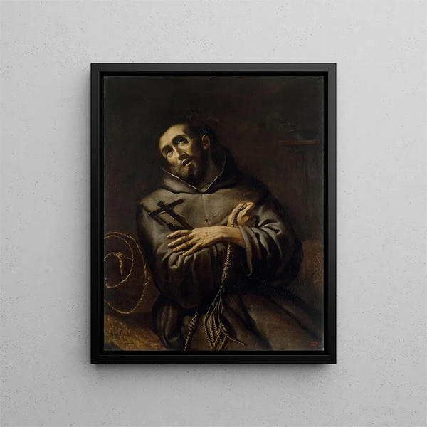 Saint Francis of Assisi - Anonymous — framed artwork on a wall