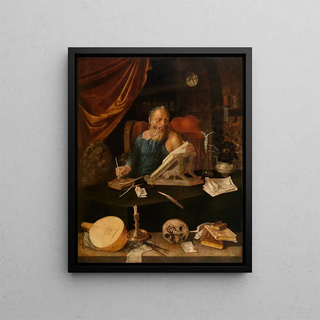 Saint Jerome - Anonymous — framed artwork on a wall