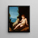 Saint Jean-Baptiste abreuvant l'agneau - Anonymous — framed artwork on a wall