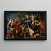 Saint Christina giving gold to the poor - Anonymous — framed artwork on a wall