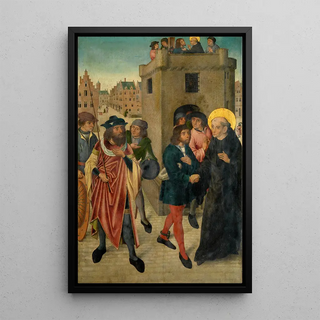 Reproduction of the painting Saint Leonard freeing the captives - Anonymous