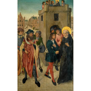Reproduction of the painting Saint Leonard freeing the captives - Anonymous