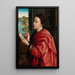 Saint Luc representing the Virgin - Anonymous — framed artwork on a wall