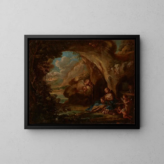 Sainte Marie Madeleine pénitente - Anonymous — framed artwork on a wall