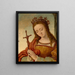Saint en prières - Anonyme — framed artwork on a wall
