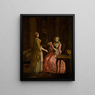 Sale of a hat - Anonymous — framed artwork on a wall