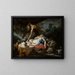 Satyr and Nymphs - Anonymous — framed artwork on a wall
