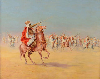 Orientalist Battle Scene - Anonymous — artwork view