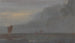 Marine painting with boats at dusk - Anonymous — artwork view