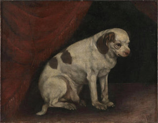 Sitting Dog Painting - Anonymous — artwork view