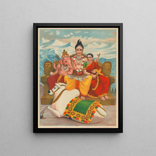 Shri Shankara Shiva - Anonymous — framed artwork on a wall