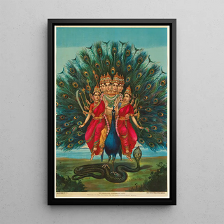 Reproduction of the painting Shri Shanmukha Subramania Swami - Anonymous