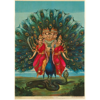 Reproduction of the painting Shri Shanmukha Subramania Swami - Anonymous