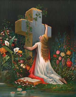I simply cling to your cross - Anonymous — artwork view