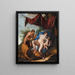 Venus Sleeping with Cupid Observed by Satyrs - Anonymous — framed artwork on a wall