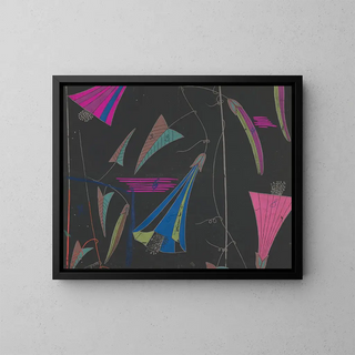 Summer Winds III - Anonymous — framed artwork on a wall