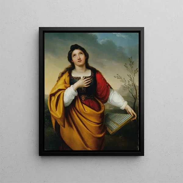 Sainte Cécile - Anonymous — framed artwork on a wall
