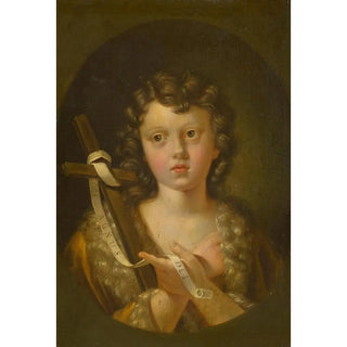 Reproduction of the painting Saint Jean-Baptiste enfant - Anonyme