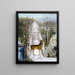 Deer at Echo Rock - Anonymous — framed artwork on a wall