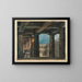 Conception de scène: loggia et cour intérieure classiques - Anonyme — framed artwork on a wall