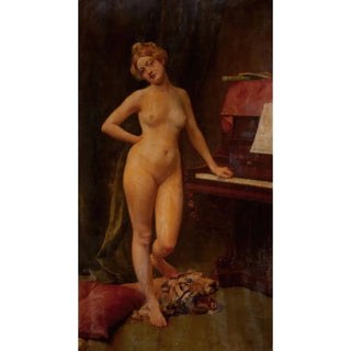 Nude Standing Painting - Anonymous — artwork view