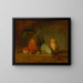 Still life with pears - Anonymous — framed artwork on a wall