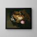 Still life with a nautilus cup - Anonymous — framed artwork on a wall