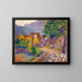 Route pierreuse dans une vallée montagneuse - Anonyme — framed artwork on a wall