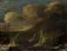 Stormy Sea Painting with Fishermen - Anonymous — artwork view