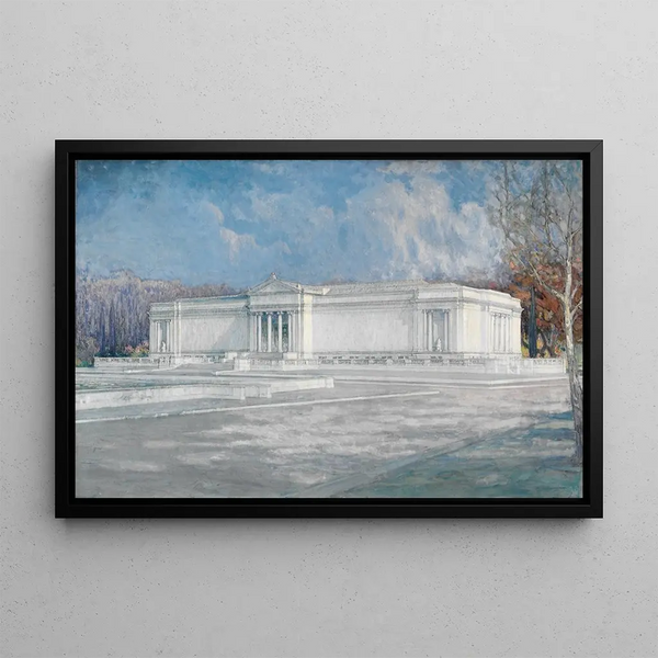 Study for the south façade of the Cleveland Museum of Art - Anonymous — framed artwork on a wall