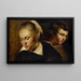 Study of Heads - Anonymous — framed artwork on a wall