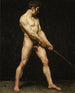 Study of a Nude Man - Anonymous — artwork view