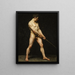 Study of a Nude Man - Anonymous — framed artwork on a wall