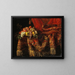 Luxurious still life with fruits - Anonymous — framed artwork on a wall