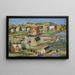 River Sun Painting, Montana, United States - Anonymous — framed artwork on a wall