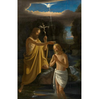 Anonymous - Taufe Christi Entwurf zu einem Altarbild in der Lichtentaler Pfarrkirche.webp