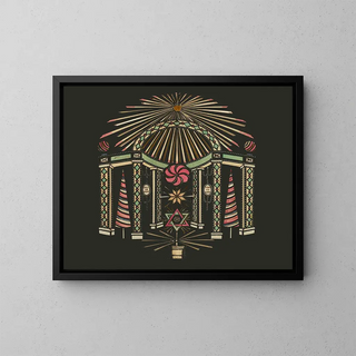 Temple of the Sun - Anonymous — framed artwork on a wall