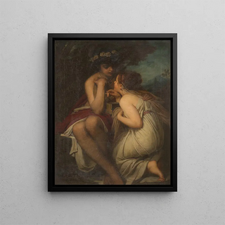 Tender Encounter - Anonymous — framed artwork on a wall
