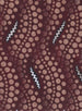 Textile pattern with superimposed vertical stripes of wavy rows of dots and zigzag ribbons - Anonymous — artwork view