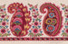 Textile pattern with paisley motifs and garlands of berries and stylized flowers - Anonymous — artwork view