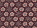 Design textile avec des rosettes formant des formes hexagonales autour de tourbillons - Anonyme — artwork view