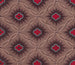 Textile design painting with vertical vermiculated bands of beads separated by chevron stripes - Anonymous — artwork view