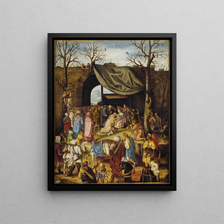 L'Adoration des Mages - Anonymous — framed artwork on a wall