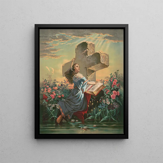 La foi chrétienne - Anonyme — framed artwork on a wall