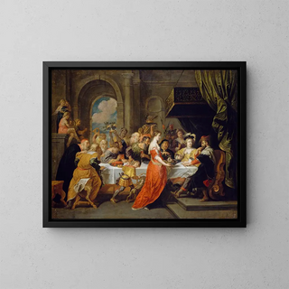 The Feast of Herod - Anonymous — framed artwork on a wall
