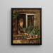 The Flower Lover - Anonymous — framed artwork on a wall