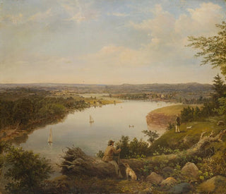 The Hudson River Valley near Hudson, New York - Anonymous — artwork view