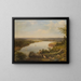 The Hudson River Valley near Hudson, New York - Anonymous — framed artwork on a wall