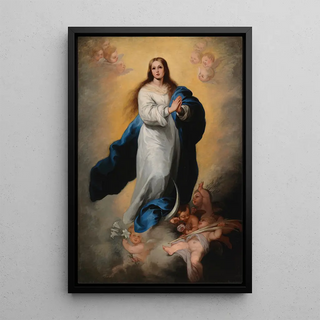 L'Immaculée Conception de l'Escorial Copy after Murillo - Anonymous — framed artwork on a wall